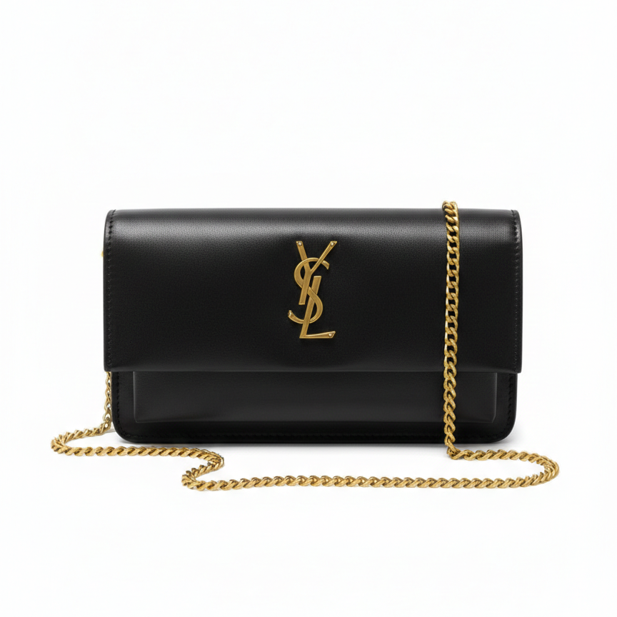 YSL Sunset Medium 22 см — Иконическая сумка через плечо с монограммой